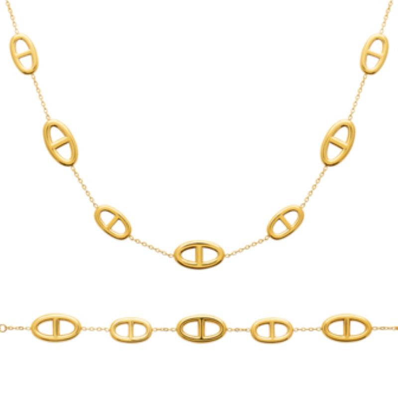 BRACELET ACIER PVD DORÉ