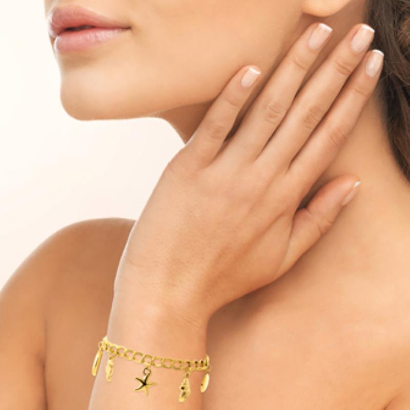 Pulsera y Collar Acero 316. Pvd Amarillo - 3z1223720