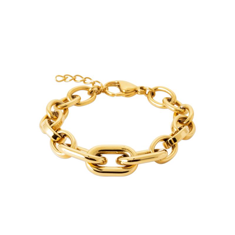 Pulsera y collar Acero 316. Pvd Amarillo - 3z1228719