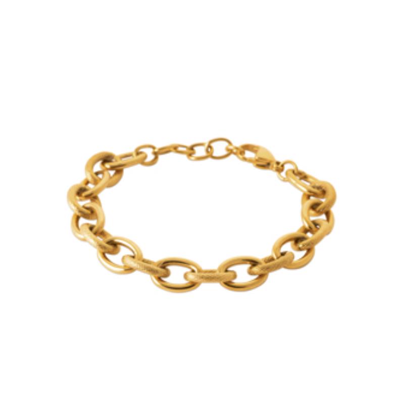 Pulsera Acero 316. Pvd Amarillo - 3z1220421