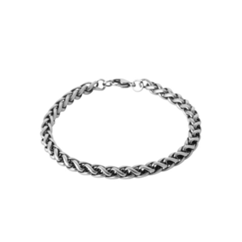 Pulsera Acero 316. Pvd Plateado - 3z1217022