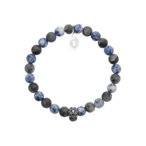 BRACELET ACIER SODALITE