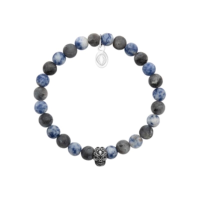 BRACELET ACIER SODALITE
