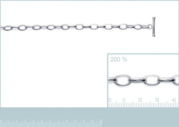 BRACELET ARGENT 925 RHODIE - 7z9090120