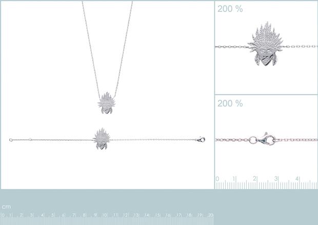 BRACELET ARGENT 925 RHODIE - 7z2140418