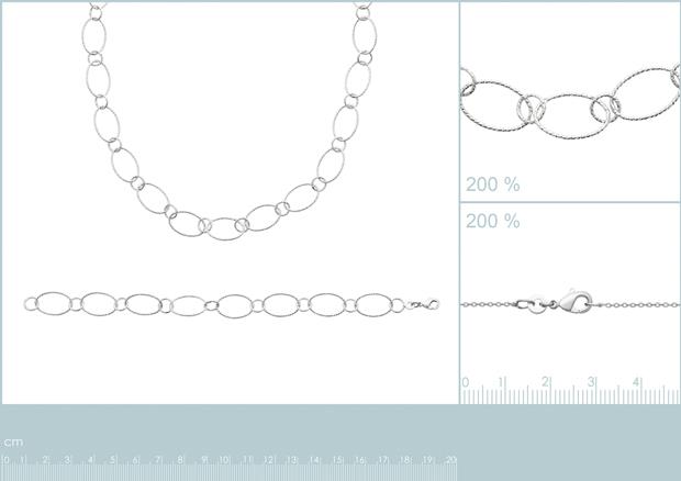 Pulsera, collar plata 925. rodio - 7z2181219