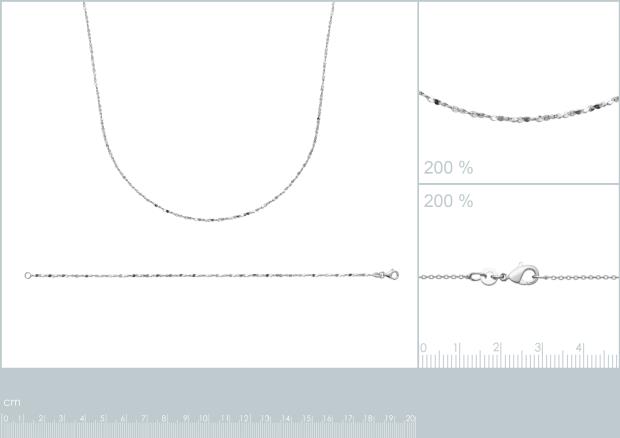 Pulsera, collar plata 925. rodio - 7z2185118