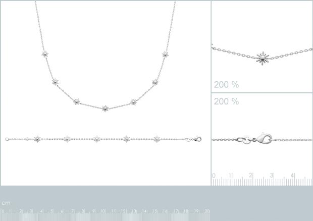 BRACELET ARGENT 925 RHODIE - 7z2198718