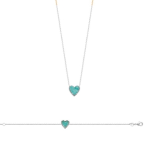 BRACELET ARGENT 925 RHODIE AMAZONITE