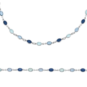 BRACELET ARGENT 925 RHODIE CRISTAL