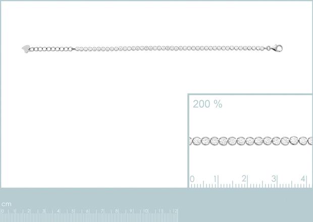 Pulsera, plata 925. rodio. Circonita - 8z7307018