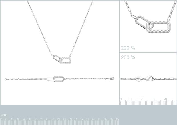 BRACELET ARGENT 925 RHODIE OZ - 8z7350718