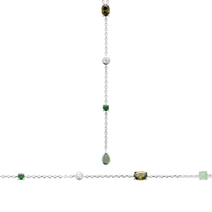 BRACELET ARGENT 925 RHODIE OZ PV