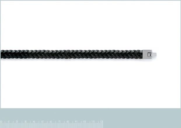 Pulsera acero, cuero - 1z9082619