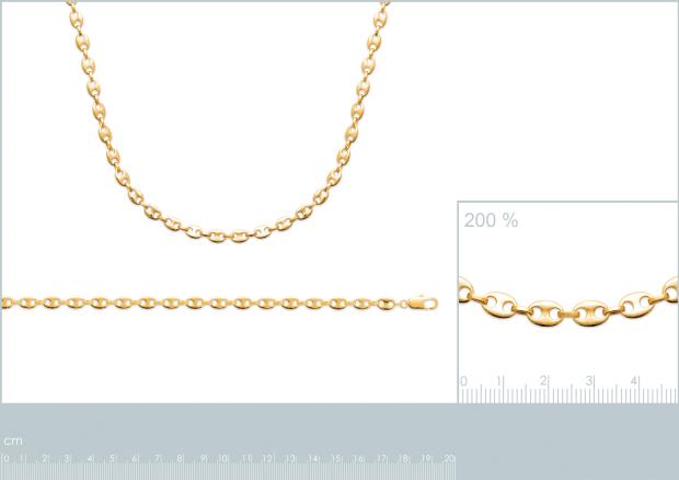 Cadena Chapado oro 18k. 3 Micras - 2z1403019