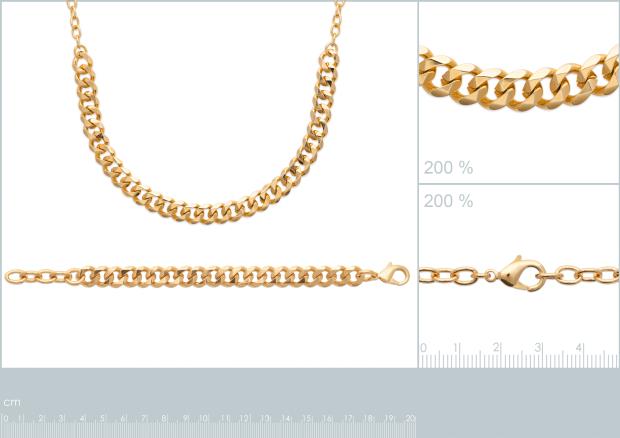 Pulsera, Collar Chapado Oro 18k. 3 Micras - 2z9099819