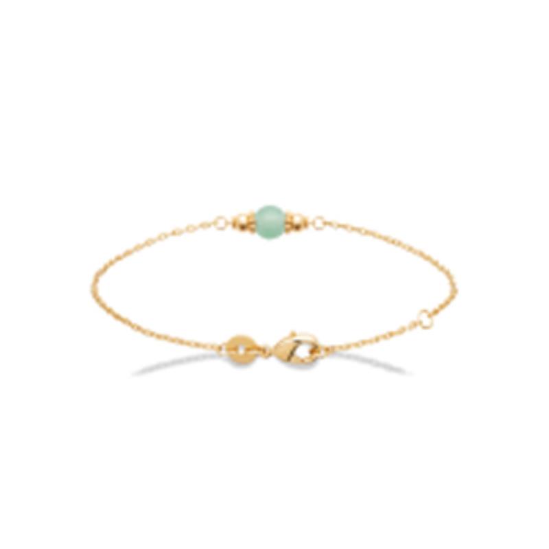 Pulsera. Collar Chapado Oro 18k. 3 Micras. Aventurina - 9z7400218