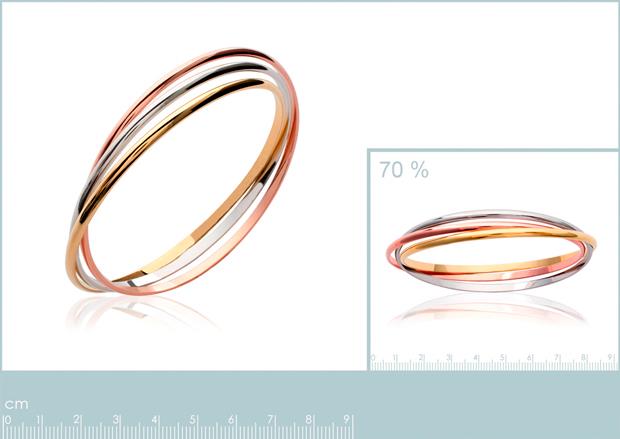 Pulser de Aro Chapado oro 18k Bicolor. 3 Micras - 9z0563666