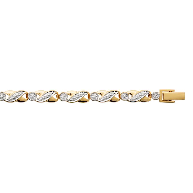 BRACELET PL-OR 750 3MIC BIC OZ
