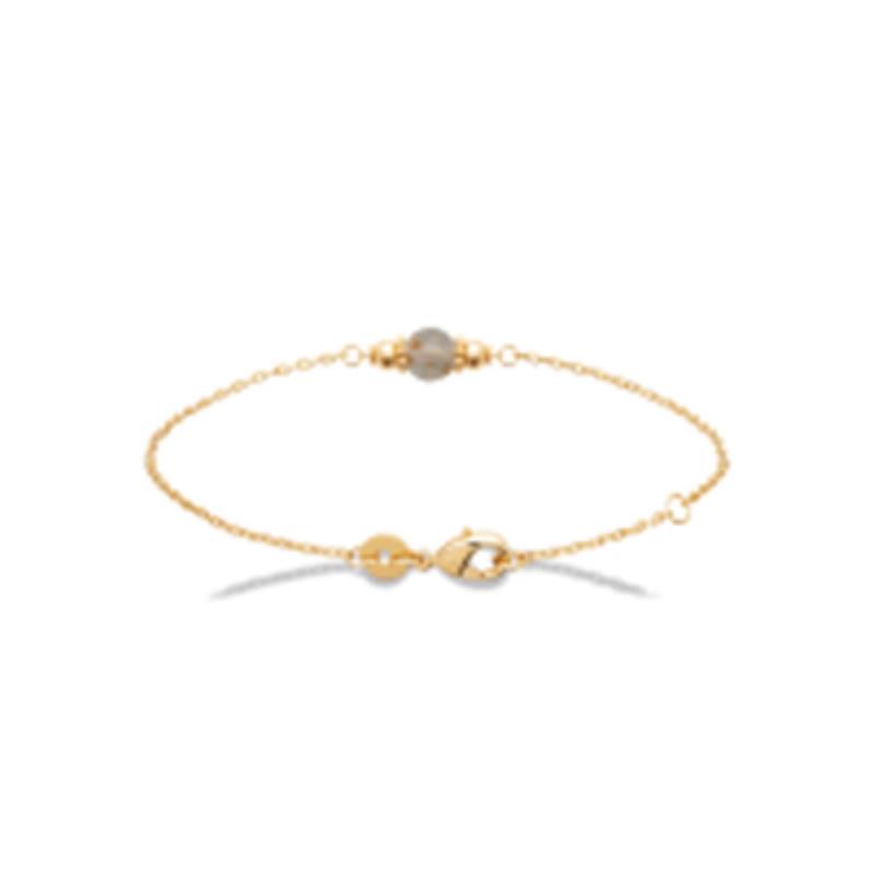 Pulsera. Collar Chapado Oro 18k. 3 Micras. Labradorita - 9z7400118