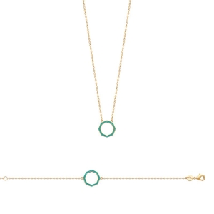 BRACELET PL-OR 750 3MIC LAQUE