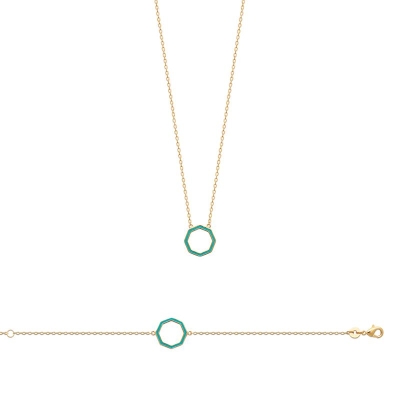 BRACELET PL-OR 750 3MIC LAQUE