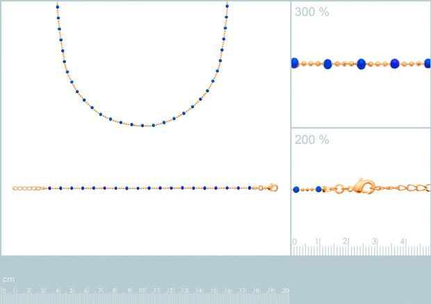 Pulsera, Collar Chapado oro 18k. 3 Micras. Esmalte - 2z9093718