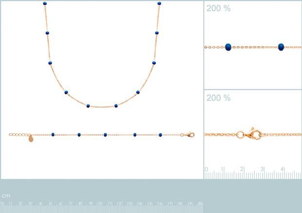 Pulsera, Collar Chapado oro 18k. 3 Micras. Esmalte - 2z9095918