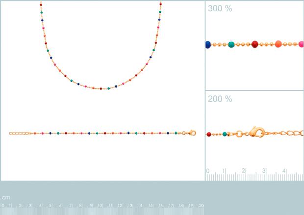 Pulsera, Collar Chapado oro 18k. 3 Micras. Esmalte - 2z9093518