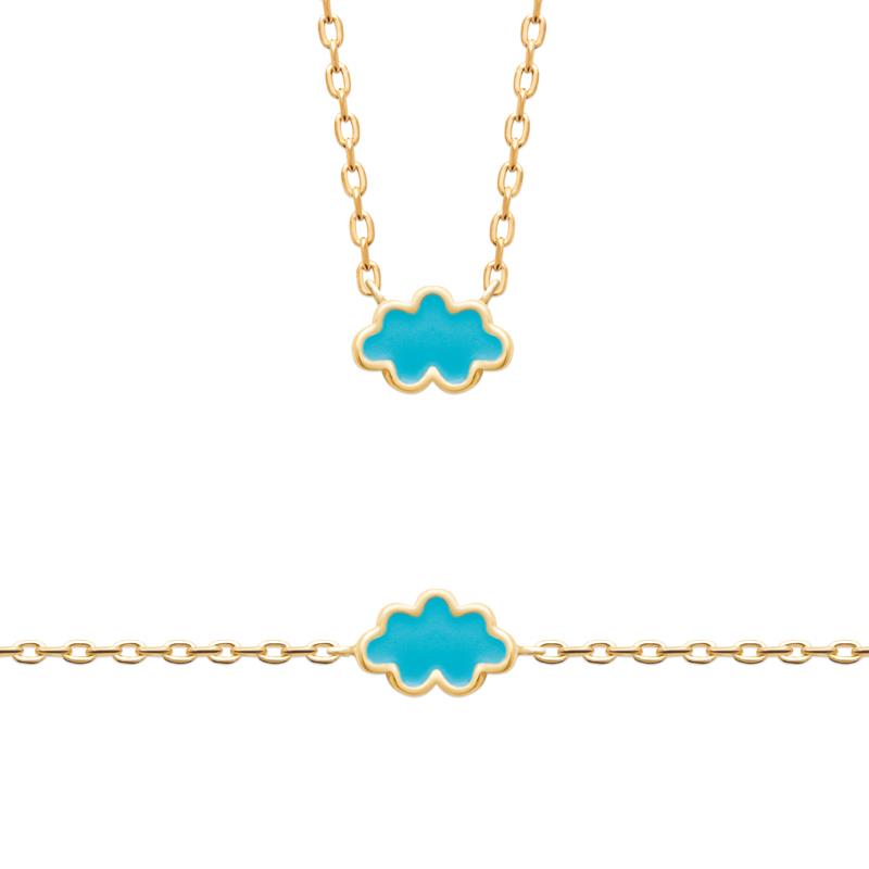 BRACELET PL-OR 750 3MIC LAQUE