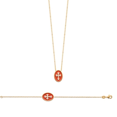 BRACELET PL-OR 750 3MIC LAQUE OZ