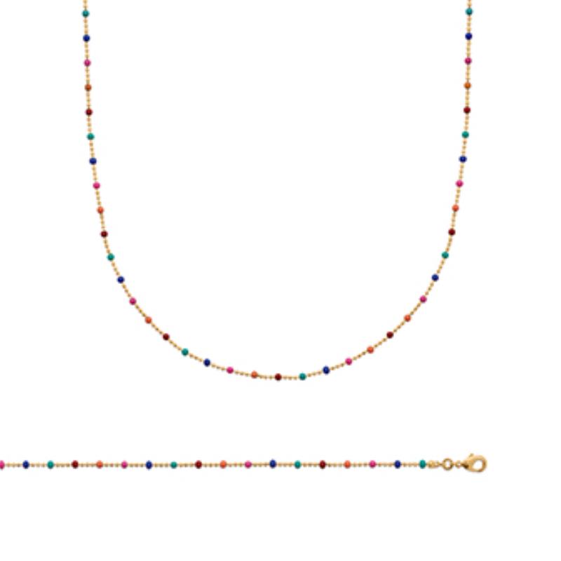 BRACELET PL-OR 750 3MIC LAQUE