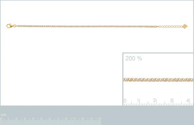 Pulsera Chapado Oro 18k. 3 Micras. Circonita - 9z7328218