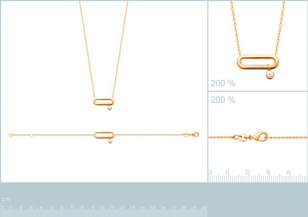 Pulsera, Collar Chapado Oro 18k. 3 Micras. Circonita - 9z7344118