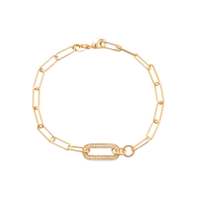 Pulsera. Collar Chapado Oro 18k. 3 Micras. Circonita - 9z7393018