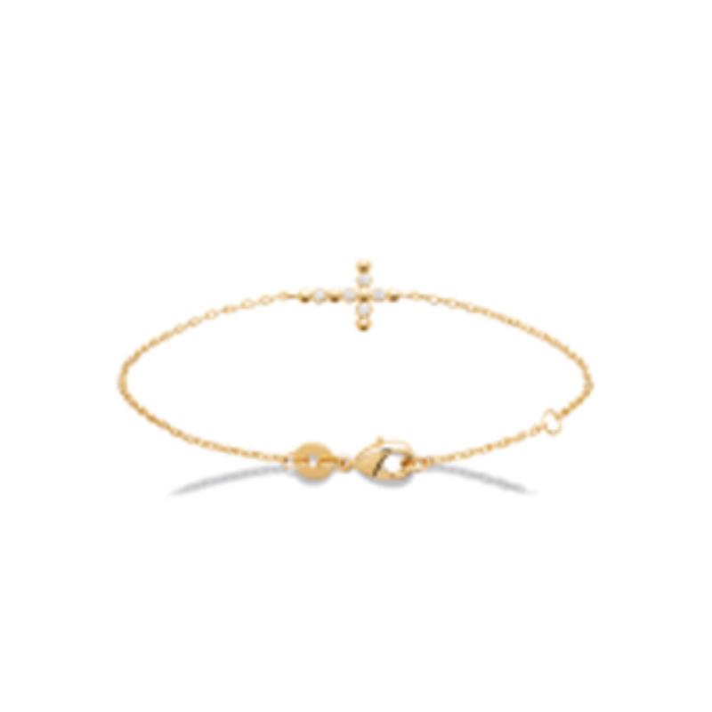 Pulsera Chapado Oro 18k. 3 Micras. Circonita - 9z7394618