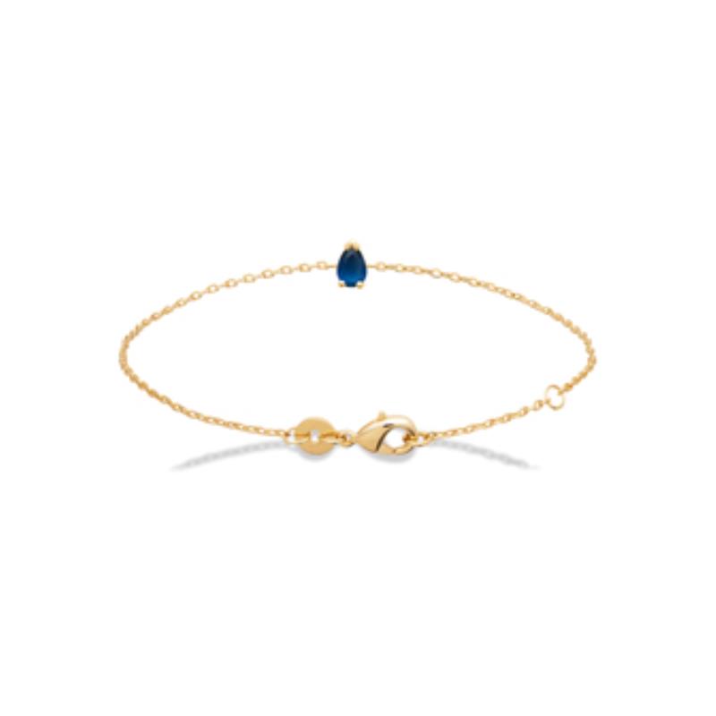 Pulsera. Collar Chapado Oro 18k. 3 Micras. Piedra Color - 9z7397518