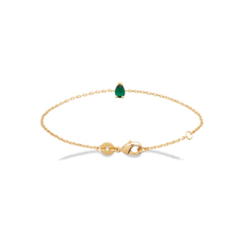 Pulsera. Collar Chapado Oro 18k. 3 Micras. Piedra Color - 9z7397618