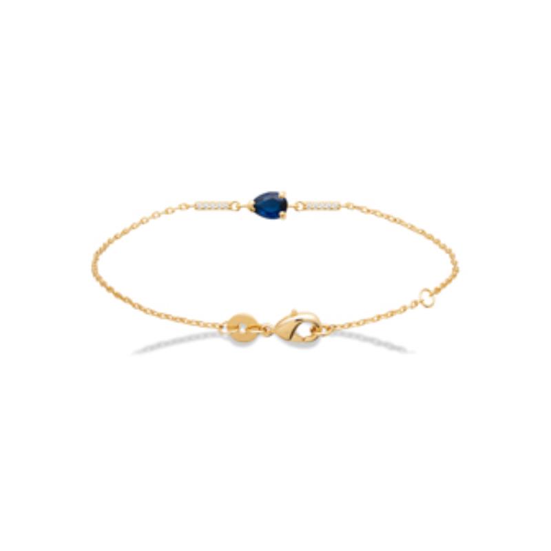 Pulsera. Collar Chapado Oro 18k. 3 Micras. Circonita. Piedra Color - 9z7397818