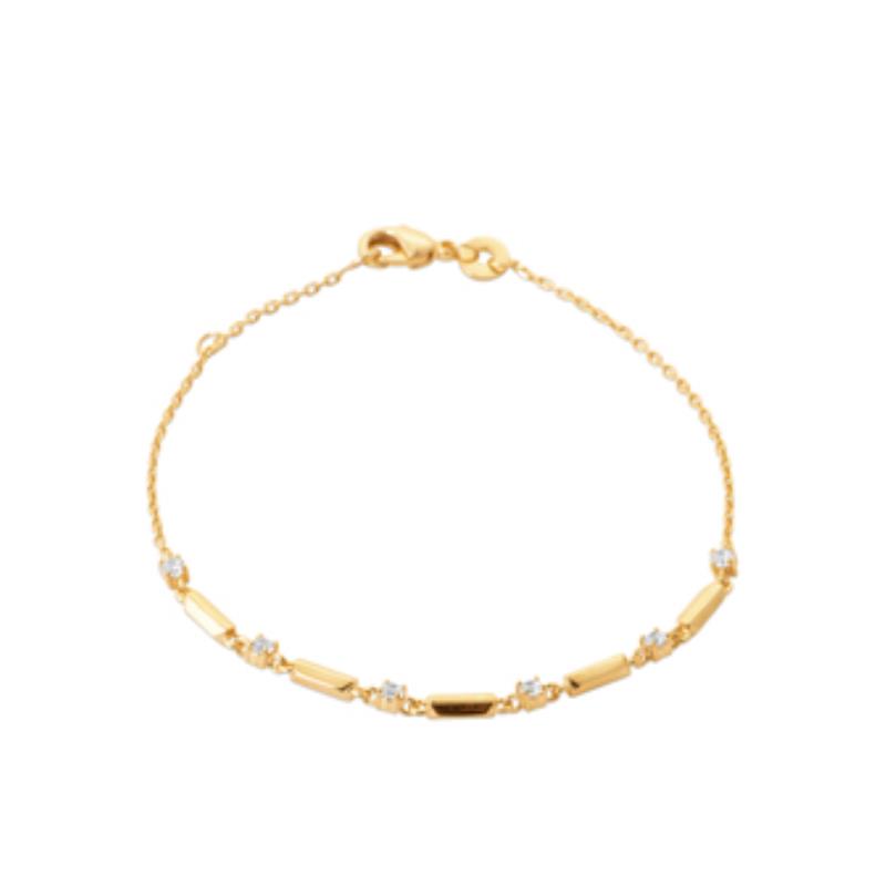 Pulsera y Collar Chapado Oro 18k. 3 Micras. Circonita - 9z7407018