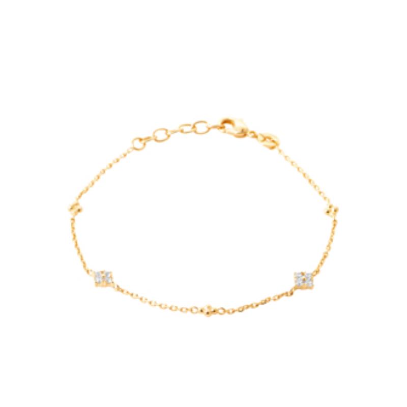 Pulsera y Collar Chapado Oro 18k. 3 Micras. Circonita - 9z7409718