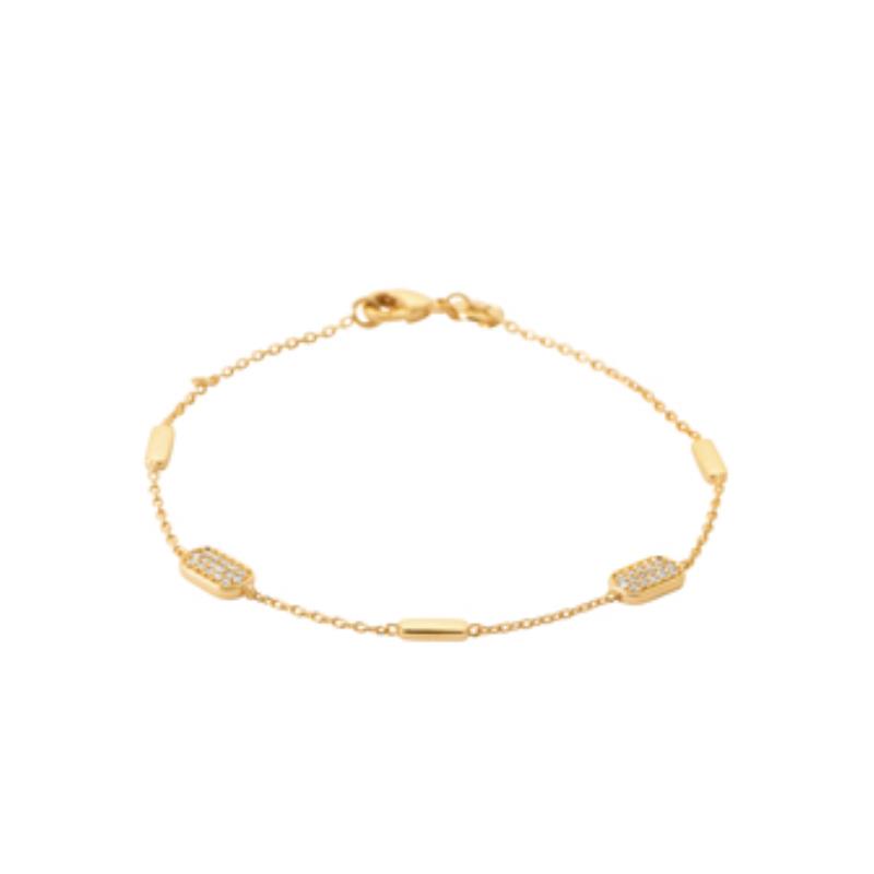 Pulsera y Collar Chapado Oro 18k. 3 Micras. Circonita - 9z7417418
