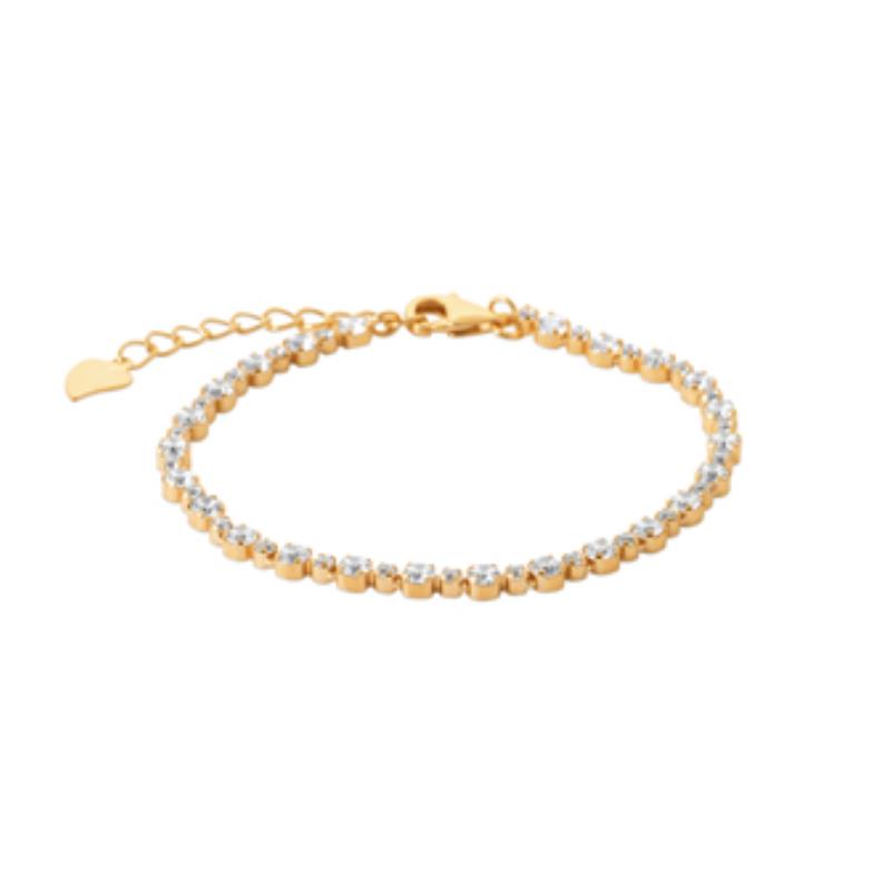 Pulsera Chapado Oro 18k. 3 Micras. Circonita - 9z7419118