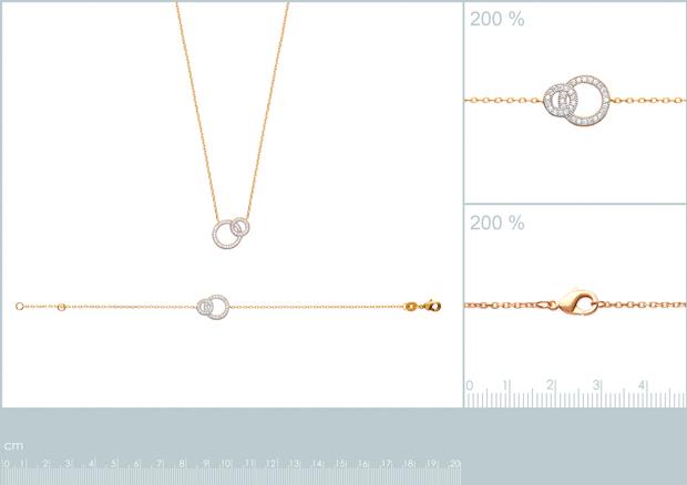 Pulsera. Collar Chapado Oro 18k. 3 Micras. Circonita- 9z7151218