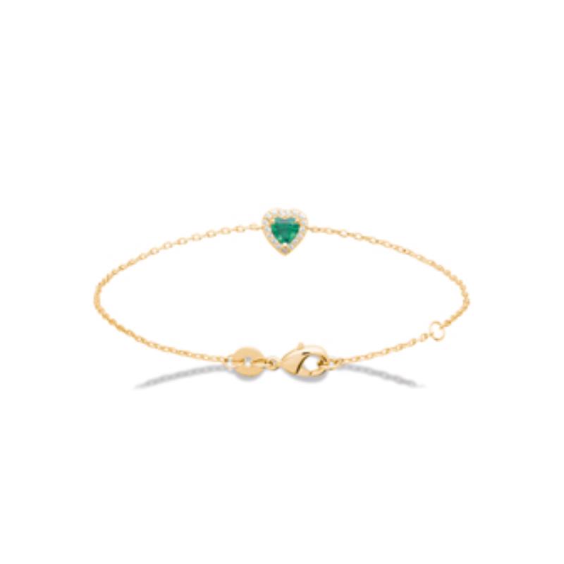 Pulsera. Collar Chapado Oro 18k. 3 Micras. Circonita. Piedra Color - 9z7398818
