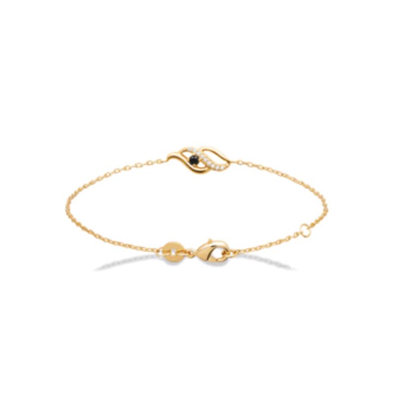 Pulsera y Collar Chapado Oro 18k. 3 Micras. Circonita. Piedra Color - 9z7408718