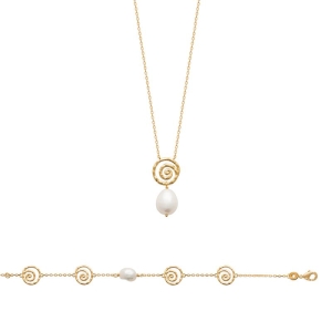 BRACELET PL-OR 750 3MIC PERLE DE CULTURE