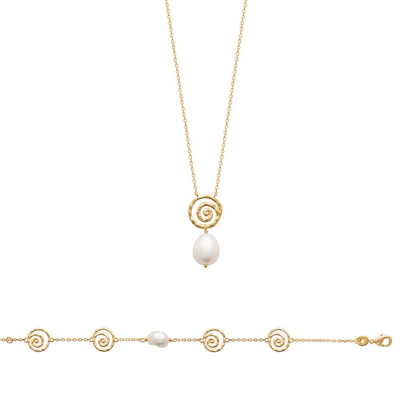 BRACELET PL-OR 750 3MIC PERLE DE CULTURE