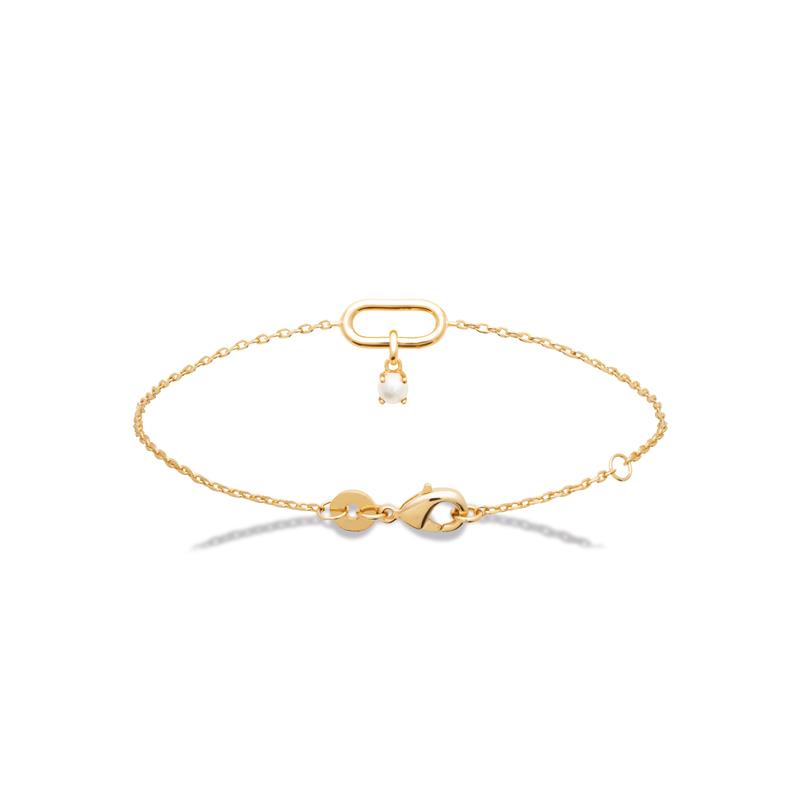 Pulsera. Collar Chapado Oro 18k. 3 Micras. Perla - 9z7407318