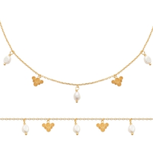 BRACELET PL-OR 750 3MIC PERLE DE CULTURE